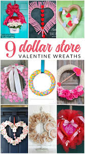 Step by step heart wreath diy tutorial for valentine's day. 9 Dollar Store Valentine Wreath Ideas Diy Valentines Decorations Diy Valentines Crafts Valentine Wreath Diy