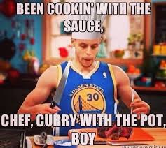 Chef Curry With The Pot Boy Funny Nba Memes Sports Memes Funny Basketball Memes
