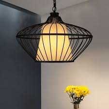 A rustic country style brings comfort to your home with this matte black and natural rope pendant light. Metallic Black Ceiling Suspension Lamp Basket 1 Light Classic Pendant Lighting Fixture Beautifulhalo Com