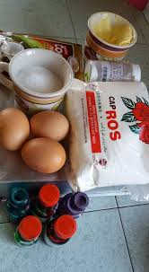 Resepi credit to mrs azlina ina 2 cup tepung kek 1 cup gula 1 sudu besar ovellet 60ml susu full cream 5 biji telur 1 sudu vanilla. Resepi Kek Butter Pelangi