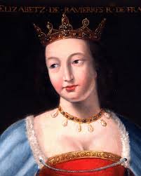 Isabeau of Bavaria (c.1370–1435), queen consort of Charles VI of France,  wielded influence during his bouts of madness. Married in 1385, she bore  twelve children, including Charles VII. Isabeau was criticised for