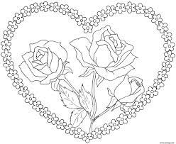 9 mieux coloriage coeur gallery rose coloring pages colouring art therapy de licorne chat