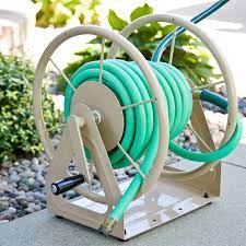 The water flow can be adjusted by simply rotating the included spray nozzle. Liberty Garden Products Versatile Home Outside Water Hose Reel Reviews Wayfair