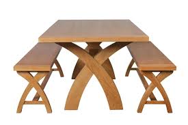 Our bespoke industrial dining tables are only ever finished with either solid pine or oak and made to order, any size, any colour and any style. Rustic Oak Dining Table Bench Dining Set To Seat 8 People