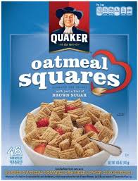 One serving of quaker instant oatmeal contains 19 grams of total carbohydrates providing 6 percent daily value with 3 grams of dieta. Quaker Oatmeal Squares Crunchy Oatmeal Cereal With A Hint Of Brown Sugar 14 5 Ounce Pack Of 4 22 40 Oatmeal Squares Quaker Oatmeal Quaker Oatmeal Squares