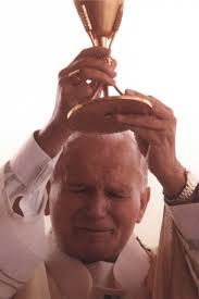 Saint John Paul the Great Raising Chalice Holy Card