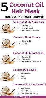 Egg and coconut oil hair mask helps hair growth and adds shine to your hair. 5 Best Coconut Oil Hair Mask For Hair Growth Blissonly Coconut Oil Hair Mask Coconut Oil Hair Mask Recipe Best Coconut Oil