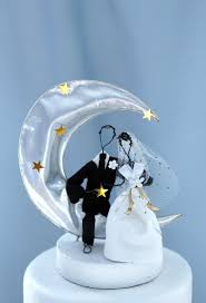 Moon Stars Wedding Cake Top Starry Night Cake Topper Celestial Cake Topper Bride Gr Wedding Cake Toppers Unique Wedding Cake Tops Cake Topper Wedding Couple