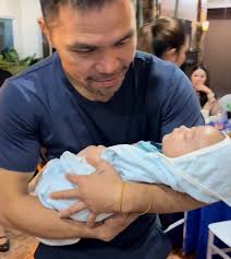 MANNY PACQUIAO PRACTICES BEING A GRANDFATHER 👶 LOOK: Boxing legend and  former senator Manny Pacquiao is already in "grandfather mode," getting  ready for the arrival of his first grandchild this November. His