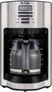 The classic functionality of mr. Mr Coffee 12 Cup Coffee Maker With Rapid Brew System Stainless Steel 2121121 Best Buy