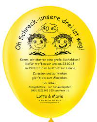 Hier finden sie einladungskarten und einladungstext, ideen, tipps und tricks für die beste doppelgeburtstag party. Einladungsballons Luftballon Einladungen Kreieren