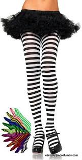 Black And White Striped Tights Plus Size Adult Striped Tights More Colors Candy Apple Costumes Circus Ring Master And Clown Costumes Striped Tights Clown Costume Women Fashion
