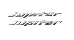 Tvs motor logo stickers with the text tvs and the horse emblem. Easy4buy Tvs Jupiter Bike Logo Model Emblem 3d Chrome Sticker 2 Pcs Amazon In Car Motorbike