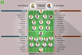 L'agenda télé des matches du real madrid sur programmefoot.com. Les Compos Officielles Du Match De Coupe Du Roi Entre Le Real Et La Real Sociedad Besoccer
