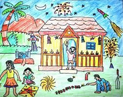 Diwali Pictures For Project Diwali Pictures To Draw Diwali Pictures For School Project Diwali Pictures Fo Diwali Drawing Diwali Pictures Happy Diwali Images