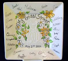 Bridal Shower Signature Plate Bridal Shower Guest Book Beach Theme Bridal Shower Bridal Shower Guest