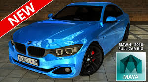 Autodesk Maya Bmw 4 Sport 2016 Full Car Rig Free 3d Model Downloads Bmw Bmw 4 New Bmw