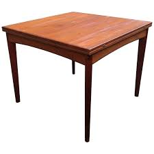 Danish Modern Teak Flip Top Dining Table Modern Dining Room Tables Table Tops For Sale Teak Table