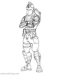 The cheerful banana is always ready to fight. Black Knight From Fortnite Coloring Page Xcolorings Com