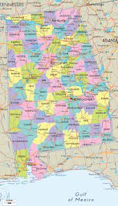 Pdf 269kb jpeg 168kb : Alabama Map