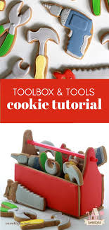 Father S Day Toolbox Cookies How To And Recipes Sweetopia Decorated Cookies Tutorial Cookie Tutorials Cookie Decorating