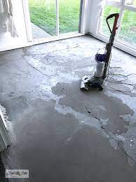 If your painted concrete floors scratch, touch up with. How To Paint A Concrete Floor White Funky Junk Interiors