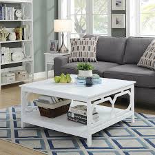 Braeburn handcrafted round coffee table by christopher knight home. Convenience Concepts Omega Square 36 Inch White Coffee Table 203263w Bellacor