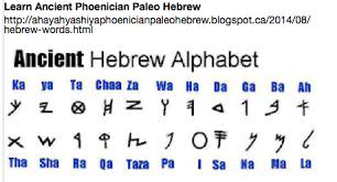 The phoenician trunk of the alphabetic tree then branched out into three distinctive alphabetic sets: Ancient Hebrew Alphabet
