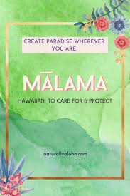 A hawaiian word made famous by disney's lilo & stitch, but this word goes much deeper than just family. Malama To Care For And Protect Naturally Aloha