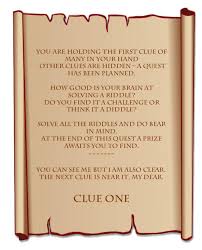 Birthday Present Birthday Gift Scavenger Hunt Riddles Pin On Treasure Hunt For Kids