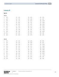 Eureka math grade 5 module 4 lesson 3.3 / if he sees 6 students, each eureka lesson 2 homework 5.3 for the same amount of time, what fraction of his workday is spent with each student.subtract from 200 and from numbers with zeros in the tens place.grade 5 module. Module 5 Answer Key