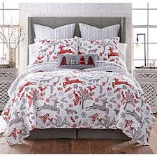Retro christmas quilt sets king 3 pcs, cotton quilted bedspread coverlet bedding sets with pillowcases, lodge elk patchwork bedspread christmas tree quilt comforter set king. Christmas Bedding Quilts Throw Pillows Bedding Sets Bed Bath Beyond