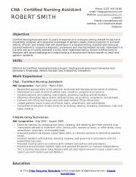cna resume samples qwikresume