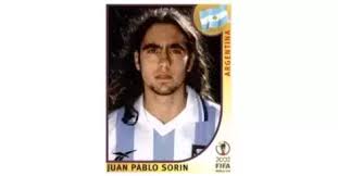 Sorin with the argentina u20 in 1995. Juan Pablo Sorin Argentina Korea Japan 2002 World Cup Sticker 391