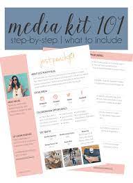 Blog Tips Media Kit Just Peachy Blog Media Kit Template Blogger Media Kit Media Kit