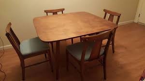 Reconditioned Certified Antique Mid Century Dinning Table With 4 Chairs By Statesville Chair Company Table Dinning Table Used Furniture For Sale Furniture