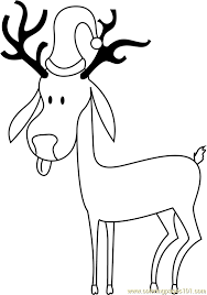 This post with 6 christmas reindeer coloring pages for you to download and print out. Simple Reindeer Coloring Page For Kids Free Christmas Animals Printable Coloring Pages Online For Kids Coloringpages101 Com Coloring Pages For Kids