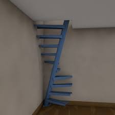 3d Model Of Real Floating Spiral Staircase 3d Model Stairs Design Interior Stairs Design Tiny House Stairs