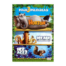Pack Horton + Ice Age La Edad de Hielo + Ice Age 2 El Deshielo