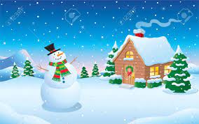 This is a fabulous collection of beehive clipart! Snowman And Cabin Snow Scene Royalty Free Cliparts Vectors And Stock Illustration Image 35031868
