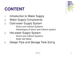 Although it is quite difficult for an untrained person to independently understand all the subtleties and nuances of the water supply system, it will be useful to know the basics, at least for competent. 11 9 2018 Chapter 6 Water Supply Bfc Ppt Download