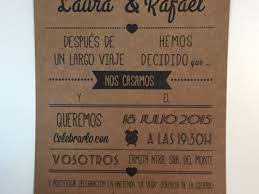 E sonhar como um merda. Invitaciones Para Bodas Papel Kraft Tubodamovil Com