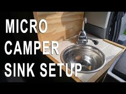 van living camper van sink system youtube