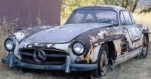A Travesty Mercedes 399sl Gullwing Abandoned Cars Barn Find Cars Cars Trucks