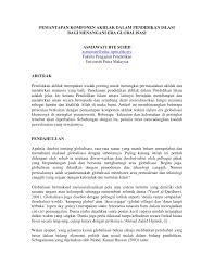 Secara bahasa arti globalisasi adalah suatu proses yang mendunia, suatu proses yang membuat manusia saling terbuka dan bergantung satu sama lainnya. Pdf Pemantapan Komponen Akhlak Dalam Pendidikan Islam Bagi Menangani Era Globalisasi