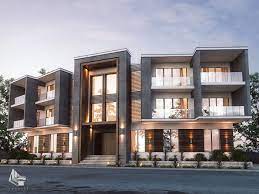 Live Luxury Life Stand Alone Building Exterior Design In 5th Settlement One Of Archist Design Projects Lu Bi Na Cephesi Modern Mimari Modern Evler