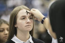 Ash Wednesday at Nolan Catholic High School