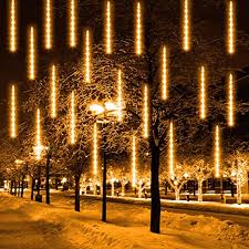 Amazon Com Funpeny Meteor Shower Rain Lights 288 Led Christmas Lights Icicle Snow Falling Christmas Li Outdoor Christmas Lights Led Christmas Lights Outdoor
