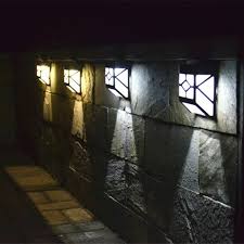 Solar Led Wall Light For Garden Decoration Courtyard Bulb Intended Fence Lights Idea 5 Solar Fence Lights Garden Lighting Solar Lights