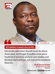 University education should never be about chew, pour, and forget.